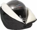 fluffy helmet cover - open